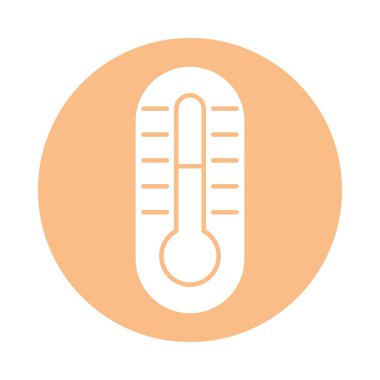 Termometre sıcaklık ölçüsü izole edilmiş simge