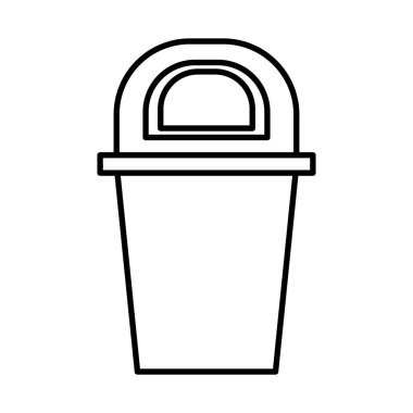 Çöp kutusu izole edilmiş simgeyi geri dönüştür