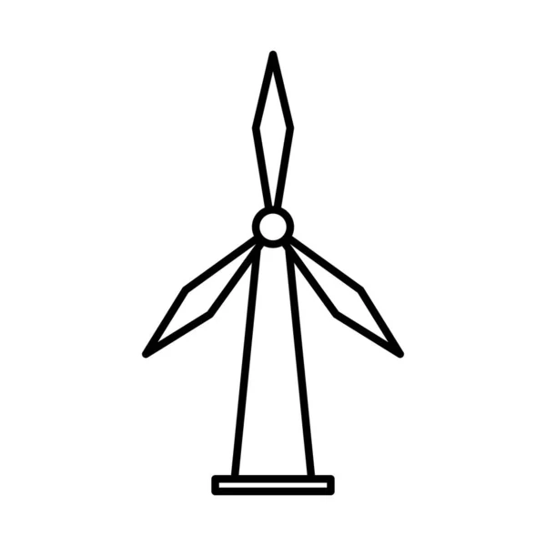 Wind power turbine alternative energy — Stock Vector