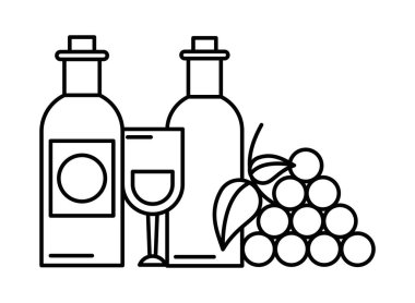 Meyveli şarap kadehi.