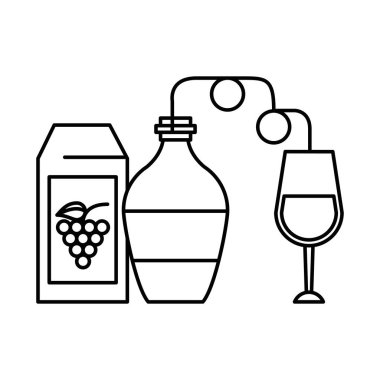 Şarap şişesi bardakla iç.