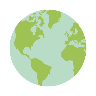 Dünya gezegeni ekoloji simgesi