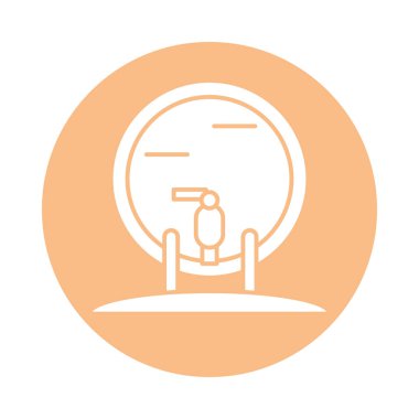 şarap fıçısı izole edilmiş ikon iç