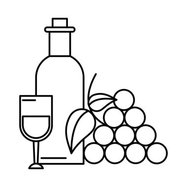 Meyveli şarap kadehi.