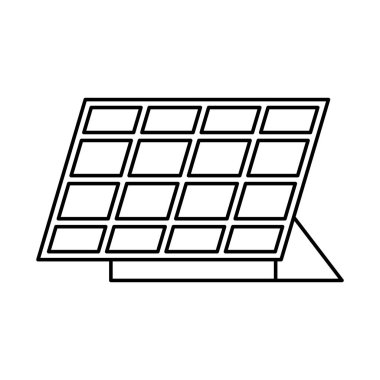 panel solar alternatif enerji simgesi
