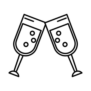 Şarap kadehleri tost ikonu