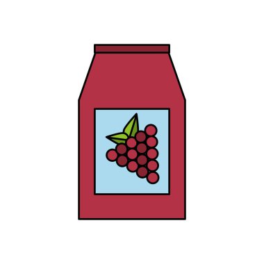 Üzümler paketlenmiş taze meyveler