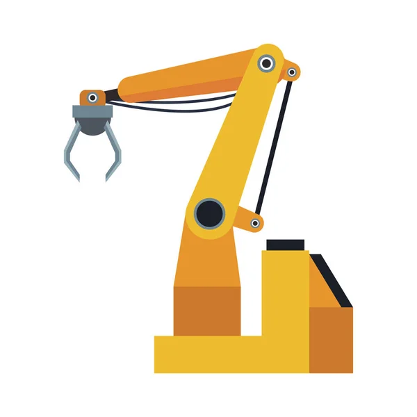 Icono de la máquina del brazo robótico, diseño colorido — Vector de stock