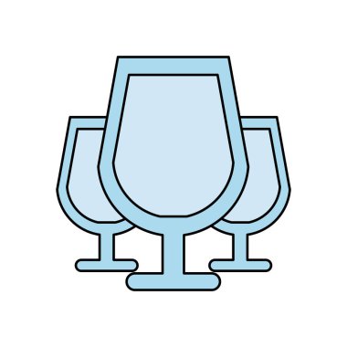 Şarap kadehleri tost ikonu