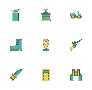 Askeri set simgeleri demeti