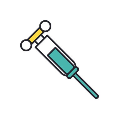 askeri çekiç imha hattı ve biçim simgesini doldur