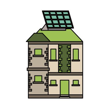 panel güneş enerjili ev