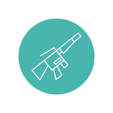 Keskin nişancı silahı askeri güç hattı stili