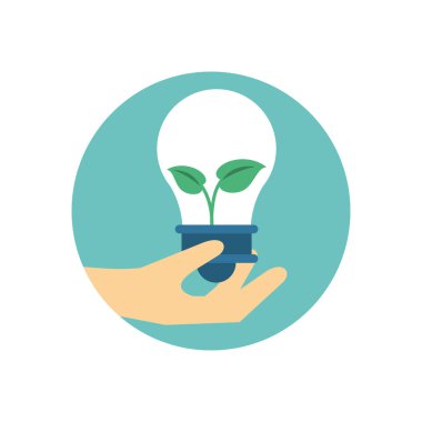 Yapraklı ampul ışığı enerjisi