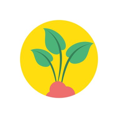 Yapraklar bitki ekolojisi izole ikonu