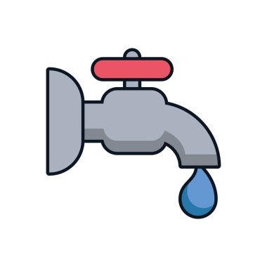 Damla simgesi olan musluk