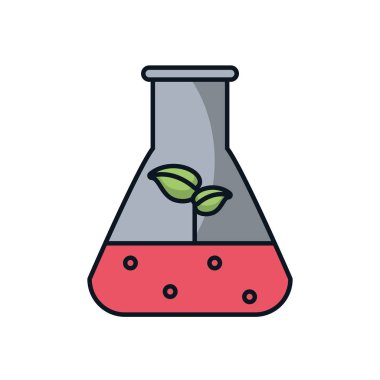 tube test with leafs plant ecology