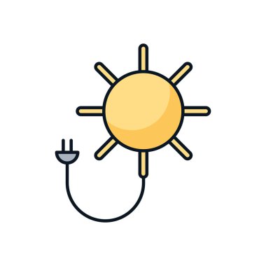 sun with energy connector wire