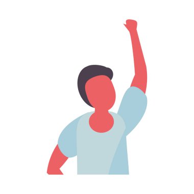 Avatar karakterini protesto eden aktivist adam