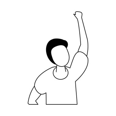 Avatar karakterini protesto eden aktivist adam