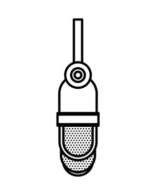 radyo mikrofon retro asılı simgesi