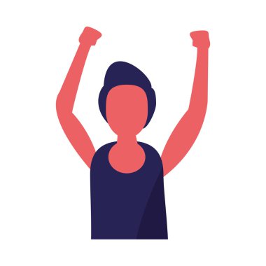 Avatar karakterini protesto eden aktivist adam