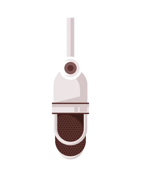 Радіо мікрофон ретро іконка підвіски — стоковий вектор