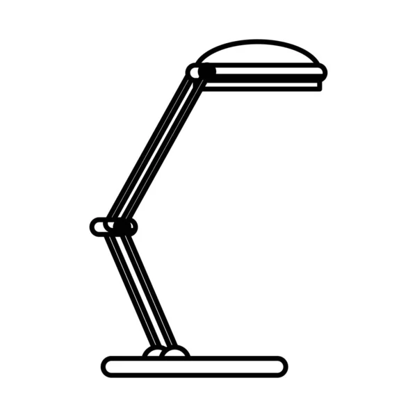 Dispositivo de lâmpada de mesa ícone isolado — Vetor de Stock