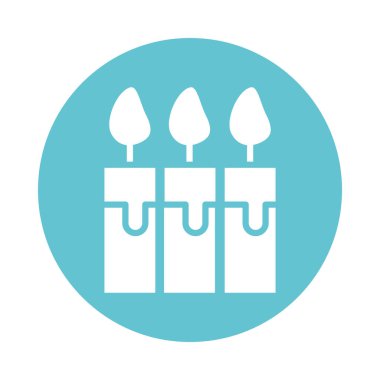 Mumlar yangın blok biçim simgesi