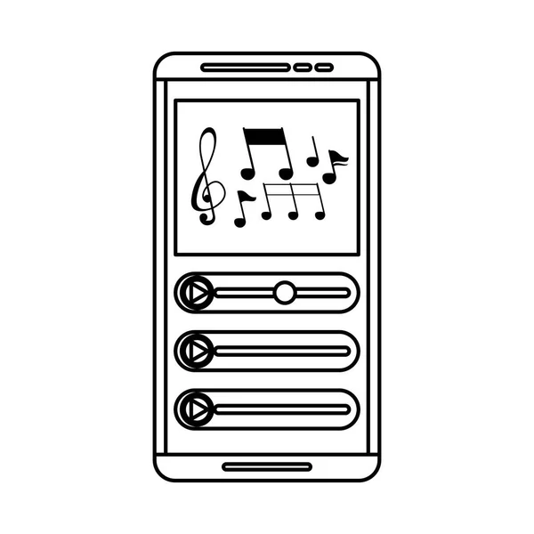 Media player mp3 device icon — Stock Vector