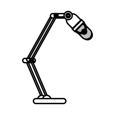 radyo mikrofon izole edilmiş simgesi