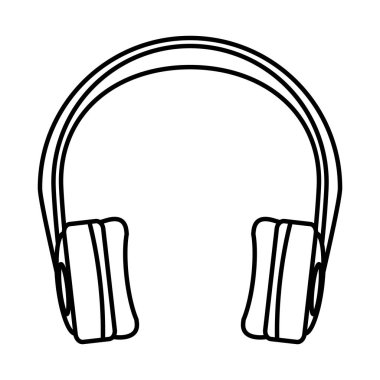 kulaklıklar ses aygıtı izole edilmiş simgesi
