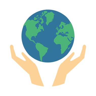 Dünya gezegeniyle el ele tutuşun