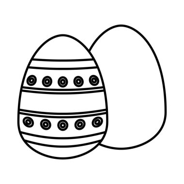 çift paskalya yumurtası boyalı ikon