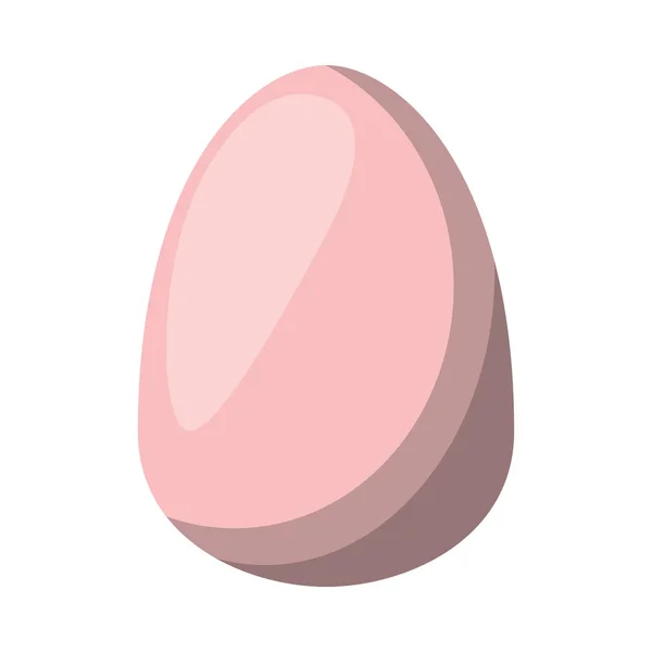 Easter egg painted isolated icon — Stock Vector