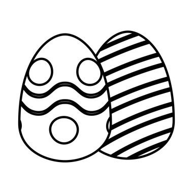 çift paskalya yumurtası boyalı ikon