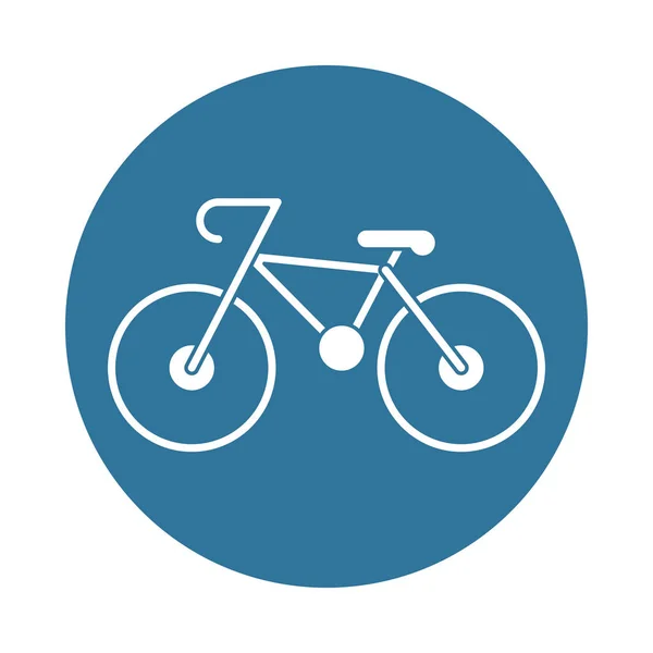 Vehículo de transporte de bicicletas icono aislado — Vector de stock