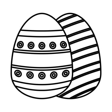 çift paskalya yumurtası boyalı ikon