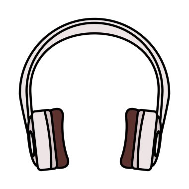 kulaklıklar ses aygıtı izole edilmiş simgesi