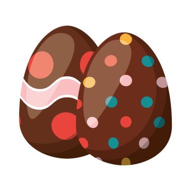 çift paskalya yumurtası boyalı ikon
