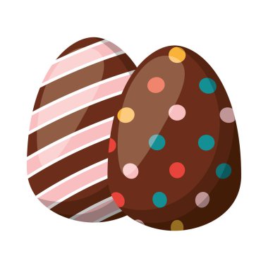 çift paskalya yumurtası boyalı ikon