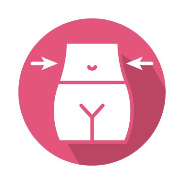 İnce kadın vücut bloğu biçimi simgesi