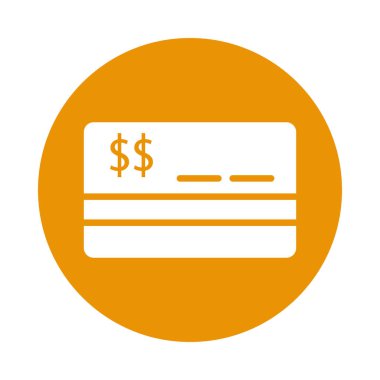 Kredi kartı ekonomisi izole edilmiş simge