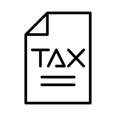 vergi yükümlülüğü belgesi izole edilmiş simge