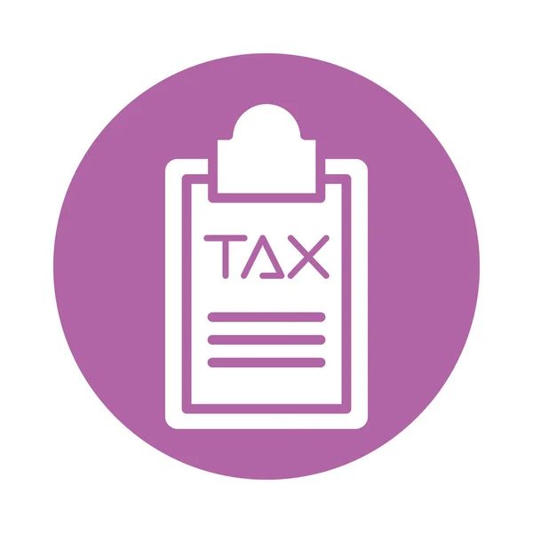 Φορολογική υποχρέωση στο εικονίδιο προχείρου — Διανυσματικό Αρχείο