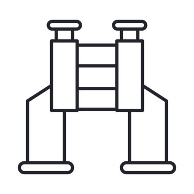 dürbün askeri güç hattı ve biçim simgesini doldur