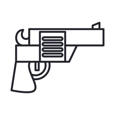 silahlı askeri güç hattı ve biçim simgesini doldur