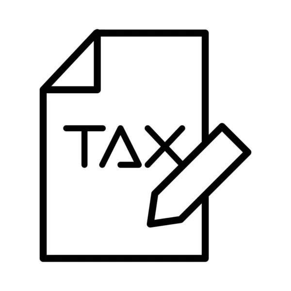 Steuerpflichtiger mit Bleistift — Stockvektor