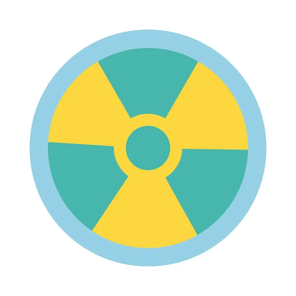 Строка предупреждения о ядерных символах и значок стиля заливки — стоковый вектор