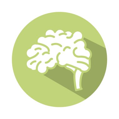 beyin insan organı blok biçimi simgesi